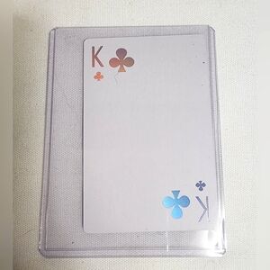 DIOR JOYS King of Clubs Playing Card in Protective Sleeve
